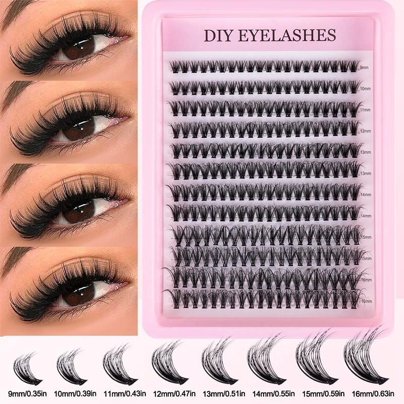 Eyelash Extension Natural - Natural Cluster Feathe-r Lash Kit DIY