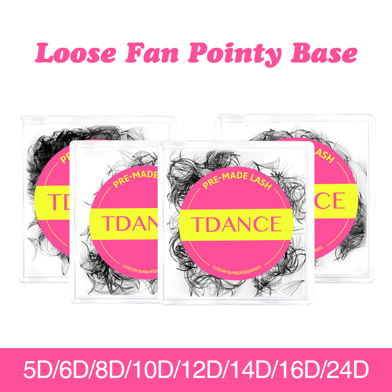 Eyelash Extension Medium - TDANCE 2000 Fans Loose Fan Eyelash