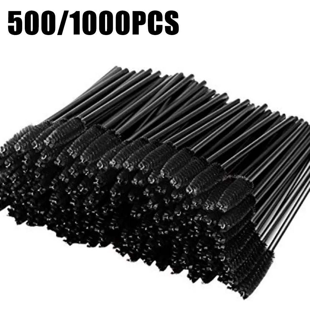 Eyelash Extension Natural - 500/1000pcs Eyelash Brush Applicator Wholesale Lash