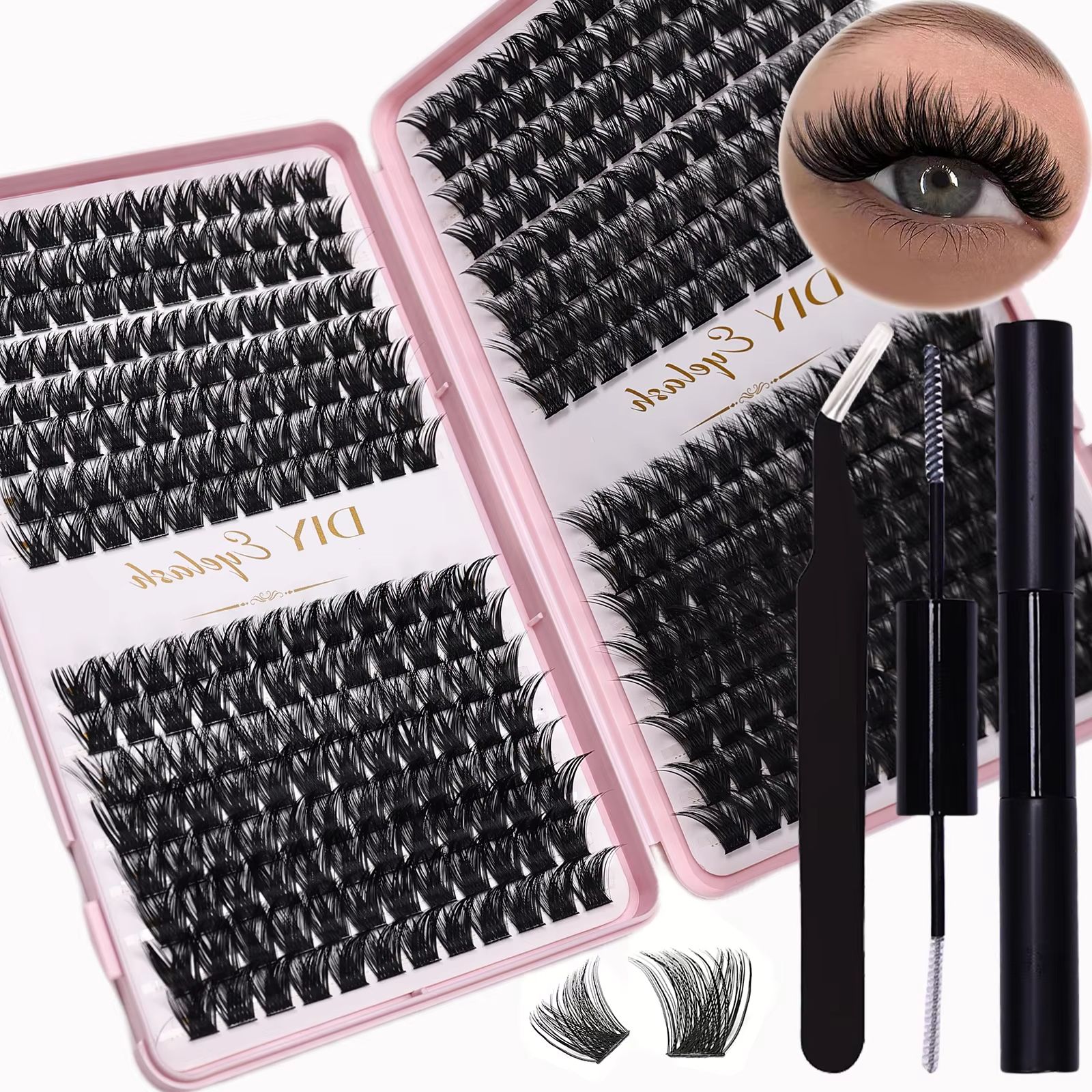 Eyelash Extension Volume - DIY Eyelash Extension Kit 384pcs D