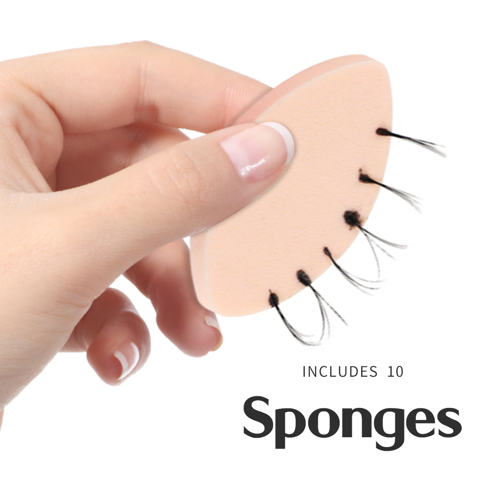 100pcs Soft Sponge False Eyela - Eyelash Extension Guide 评论和价格