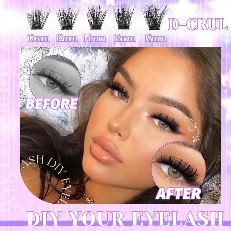 New Lashes Cluster DIY Lash Ex - Eyelash Extension Natural 评论和价格