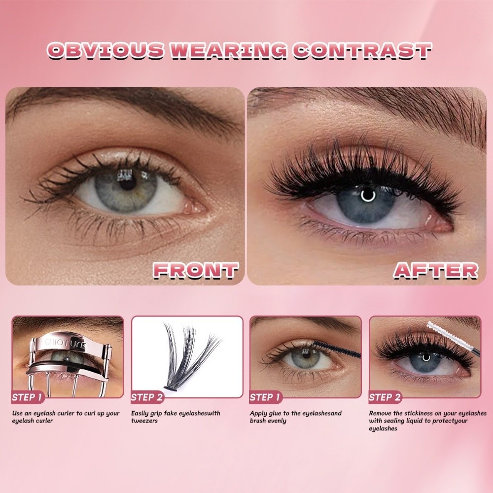 8-16mm Length False Eyelashes  - Eyelash Extension Natural 评论和价格