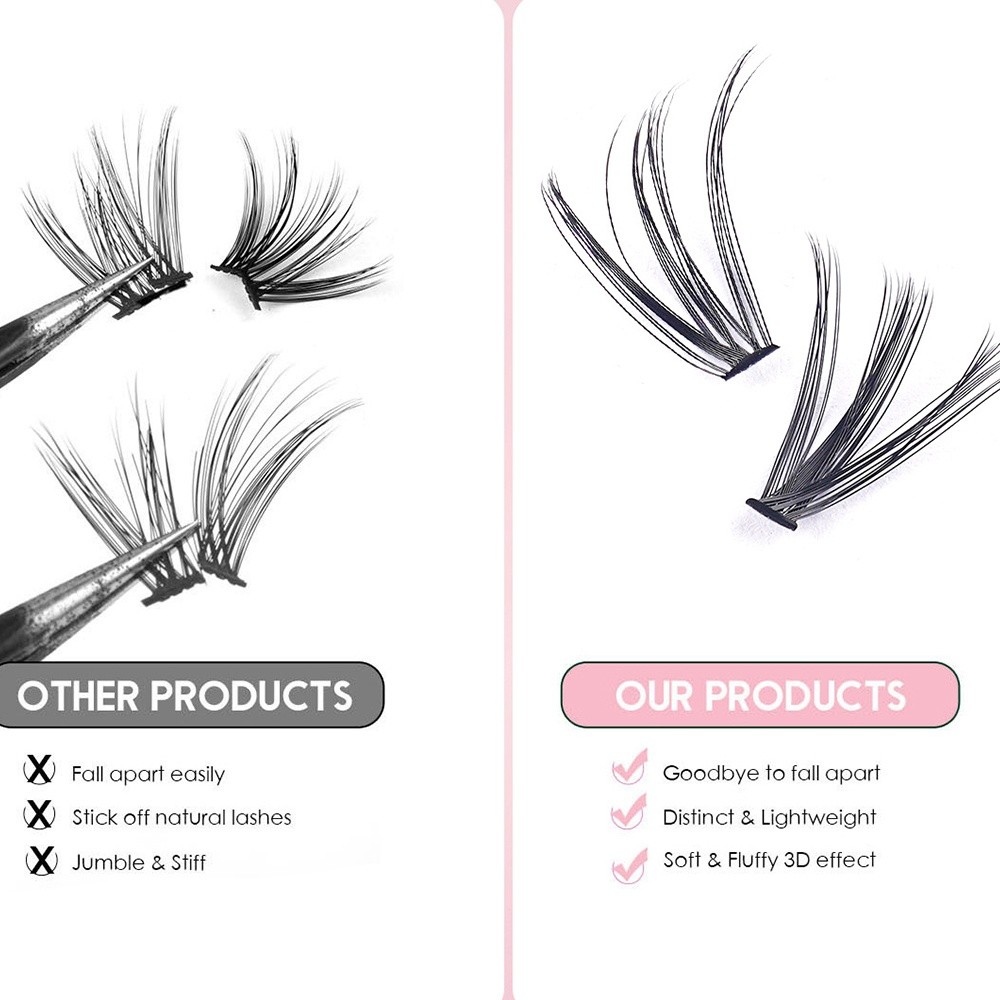 8-16mm Length False Eyelashes  - Eyelash Extension Natural 评论和价格