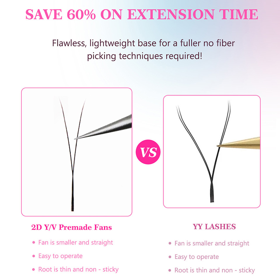 Rujade New 2D Y Eyelashes Exte - Eyelash Extension Russian Volume 评论和价格