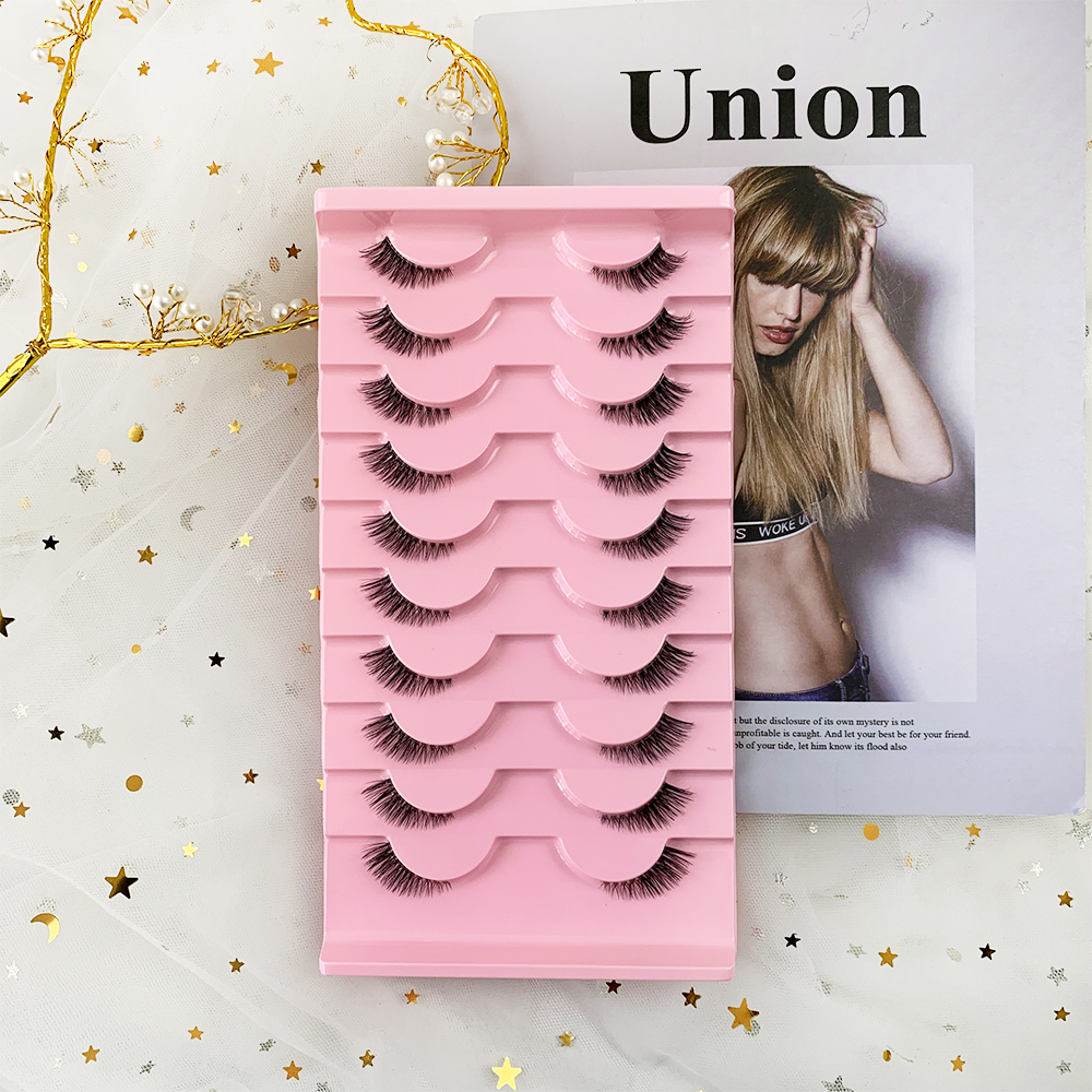 AMSDCN 10 pairs of 3D syntheti - Eyelash Extension Medium 评论和价格