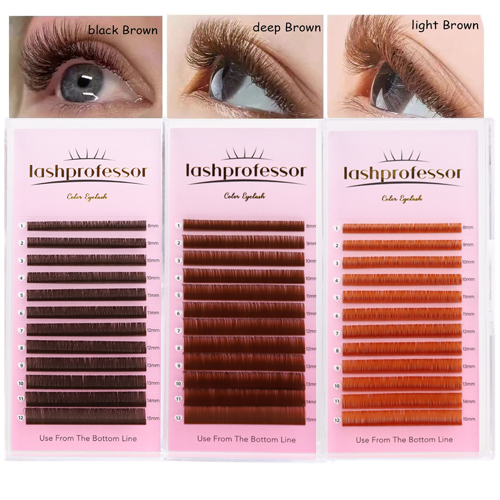 0.05 0.07 Light/Medium/Dark Br - Eyelash Extension Russian Volume 评论和价格