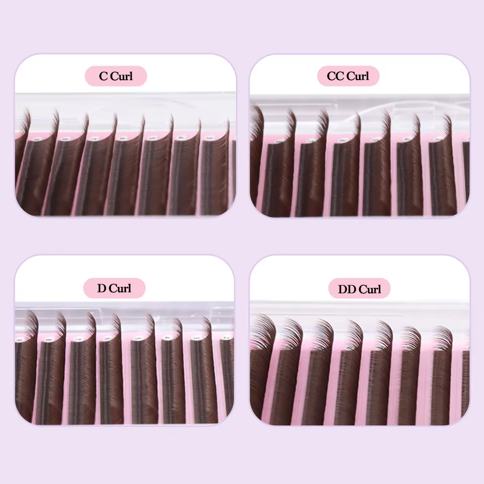 0.05 0.07 Light/Medium/Dark Br - Eyelash Extension Russian Volume 评论和价格