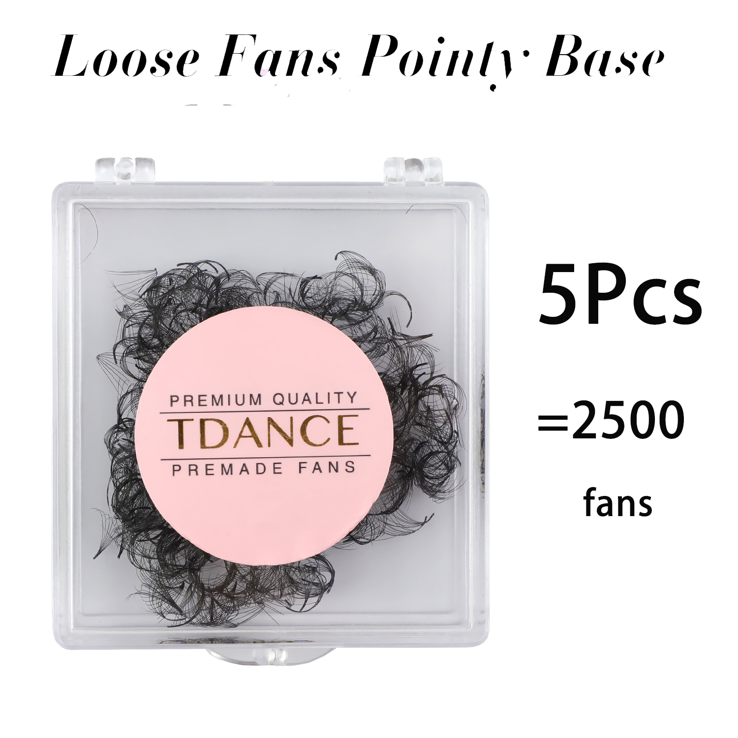 TDANCE 2500 Loose Fans Pointy  - Eyelash Extension Medium 评论和价格