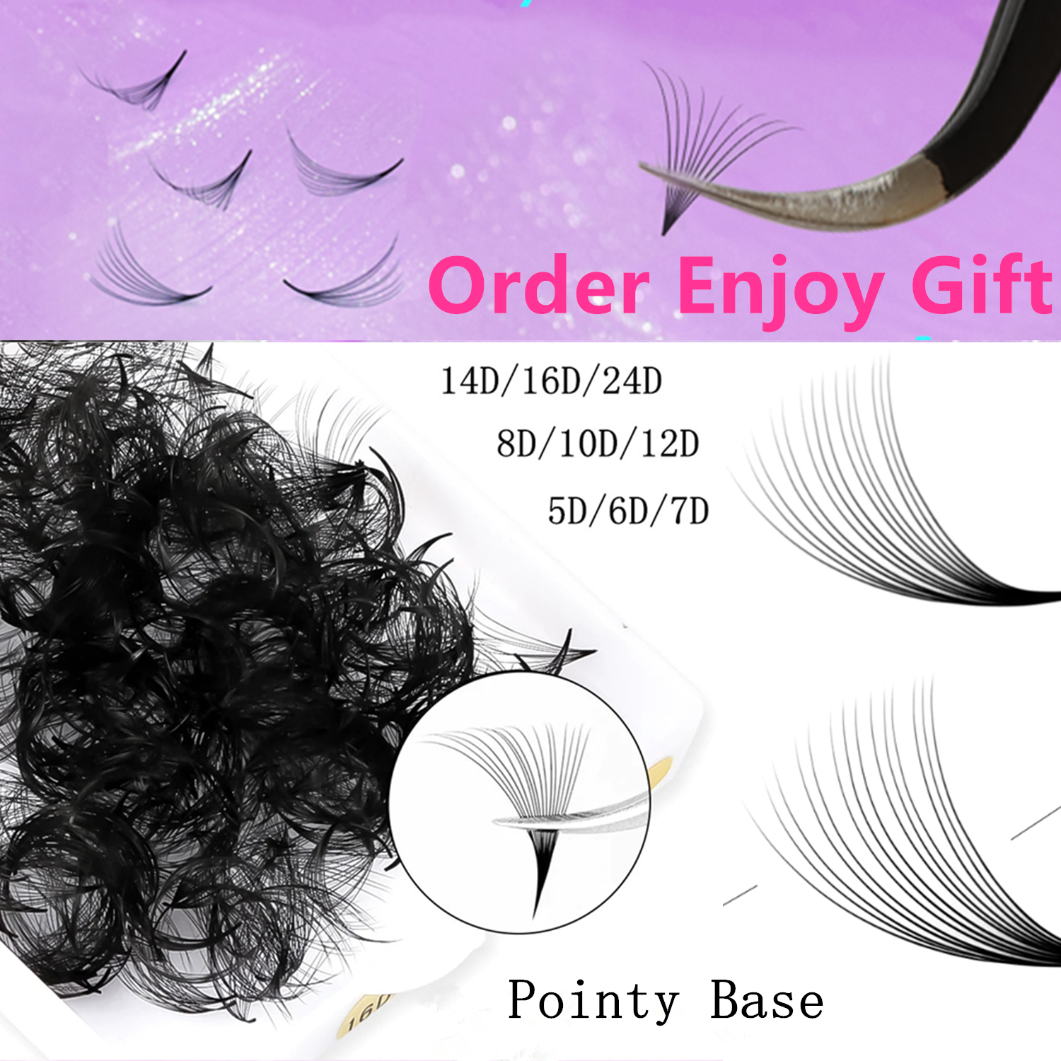 TDANCE 2500 Loose Fans Pointy  - Eyelash Extension Medium 评论和价格