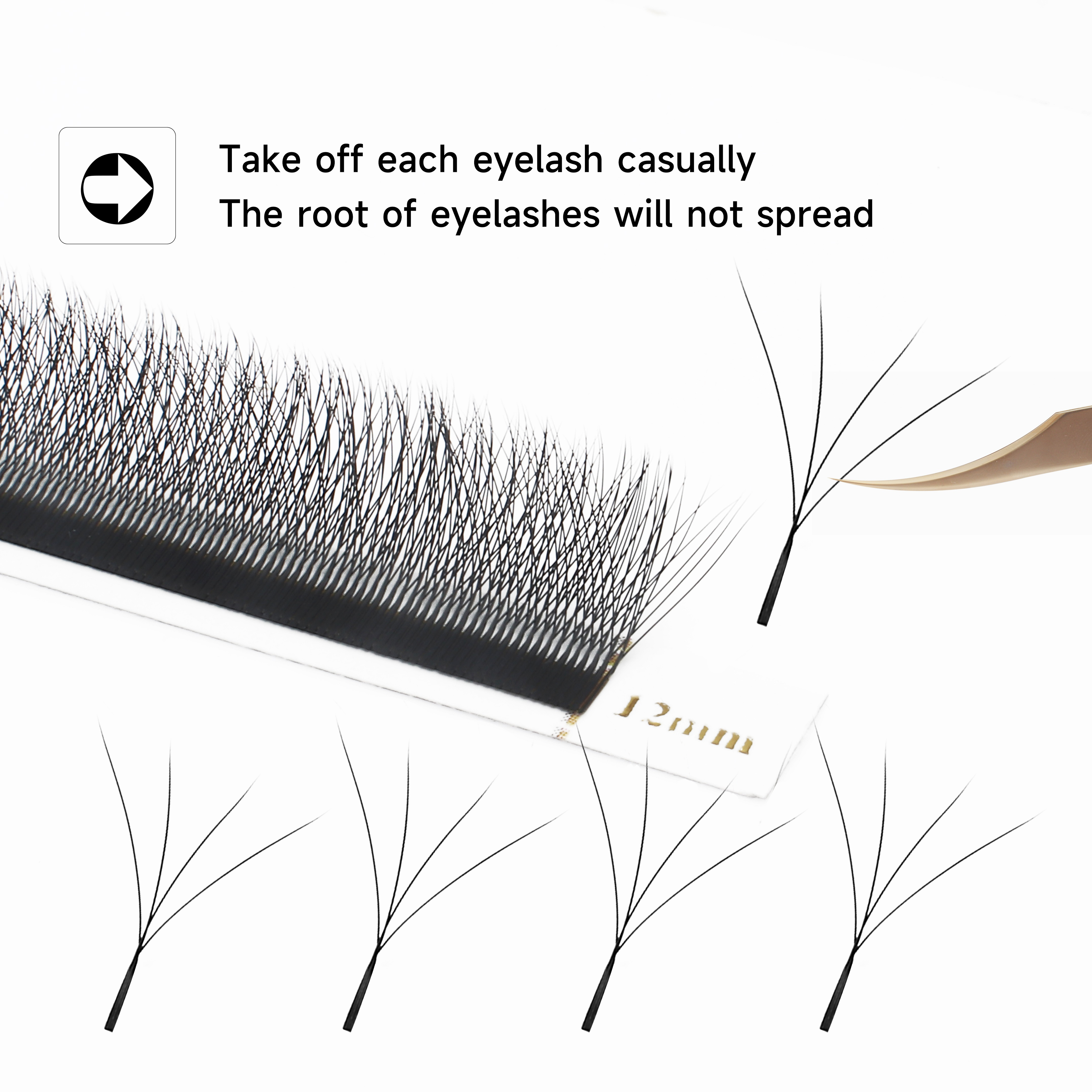 XIUSUZAKI W Shaped Bloom 2D 3D - Eyelash Extension Yelix 评论和价格