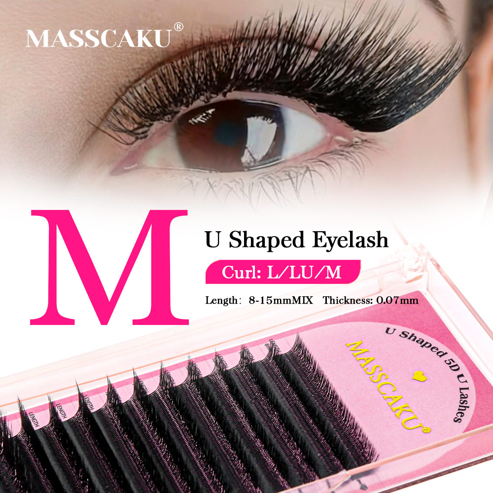 MASSCAKU 3D 4D 5D L/LU/M U-Sha - Eyelash Extension Yelix 评论和价格
