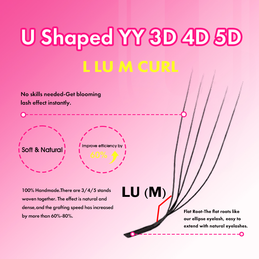 MASSCAKU 3D 4D 5D L/LU/M U-Sha - Eyelash Extension Yelix 评论和价格