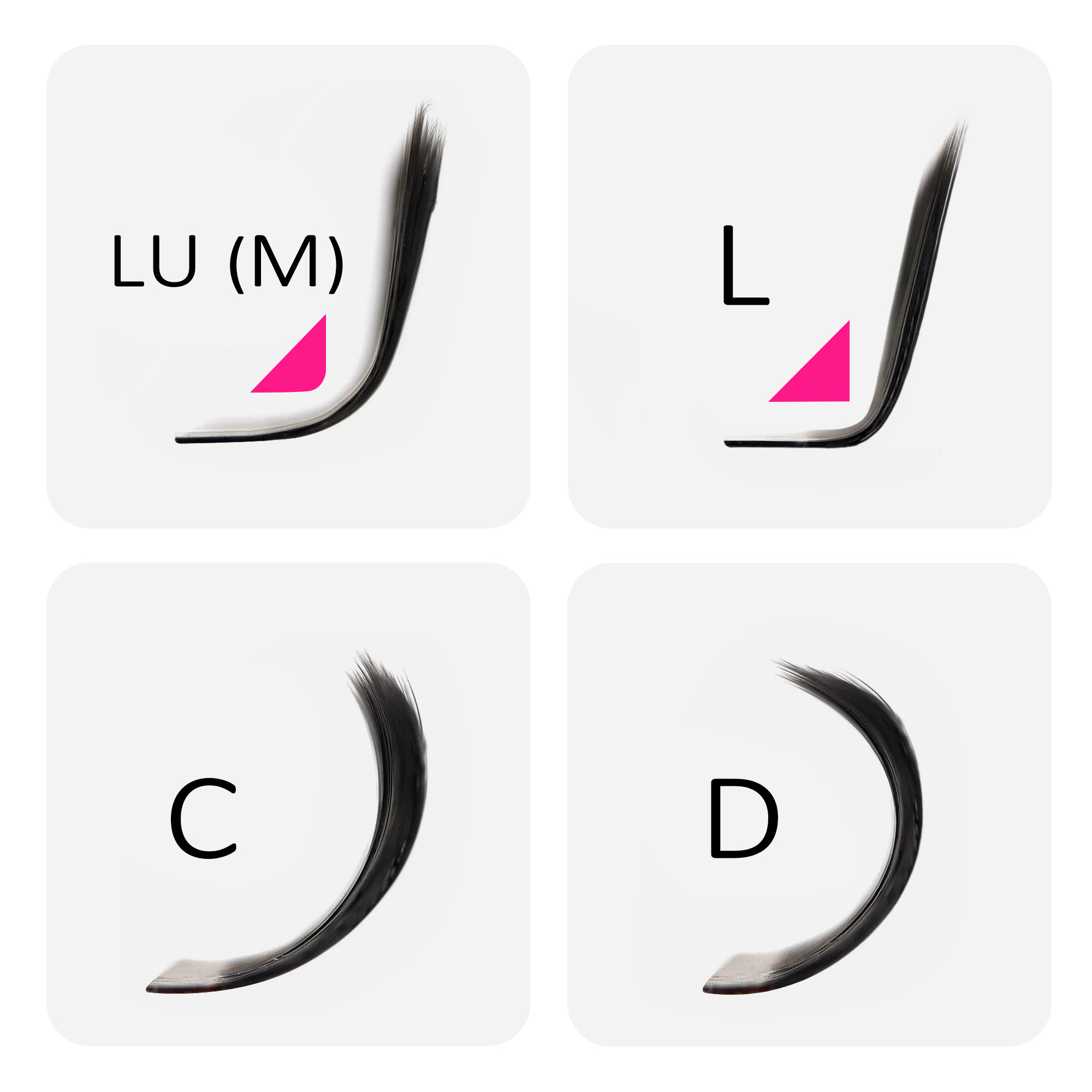 MASSCAKU 3D 4D 5D L/LU/M U-Sha - Eyelash Extension Yelix 评论和价格