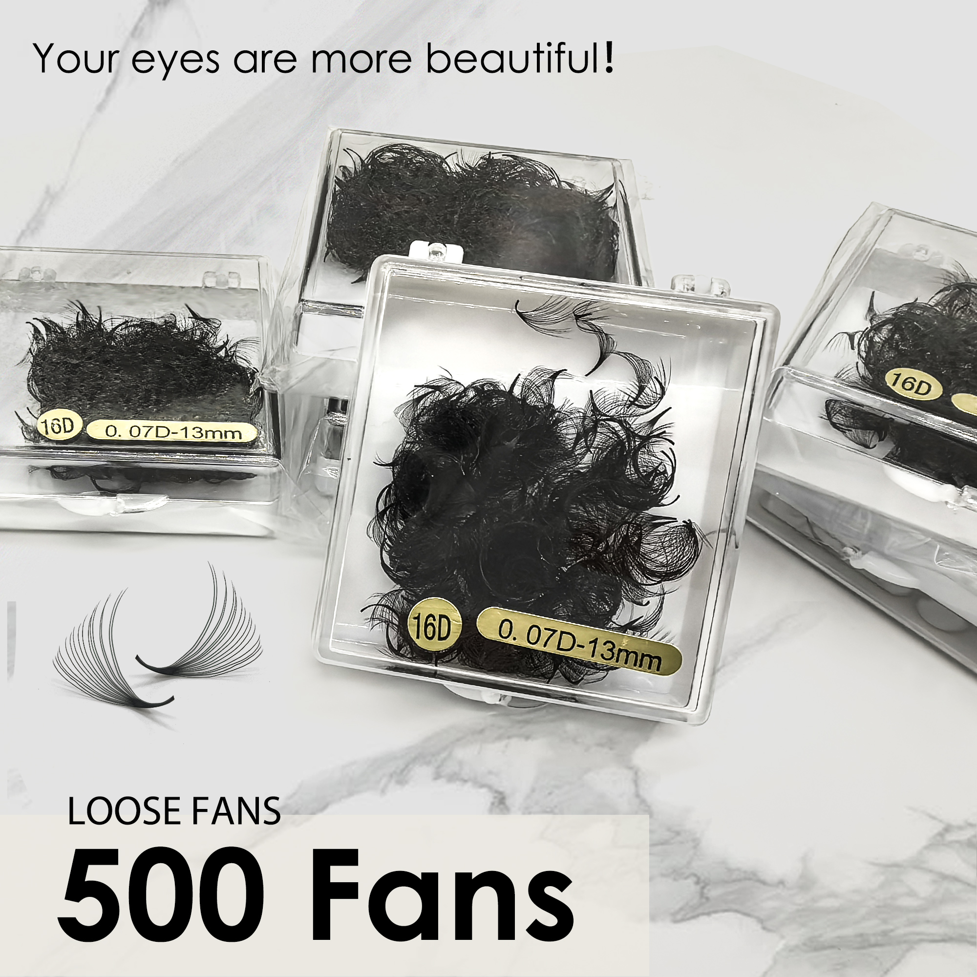 Tbestt 16D 20D Loose Fans Poin - Eyelash Extension Medium 评论和价格