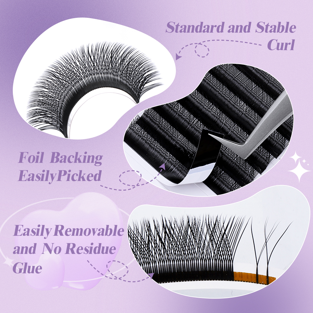 Wendy Lashes W Shape Bloom 3D/ - Eyelash Extension Yelix 评论和价格