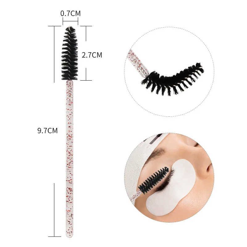 50pcs Eyelash Brushes Mascara  - Eyelash Extension Guide 评论和价格