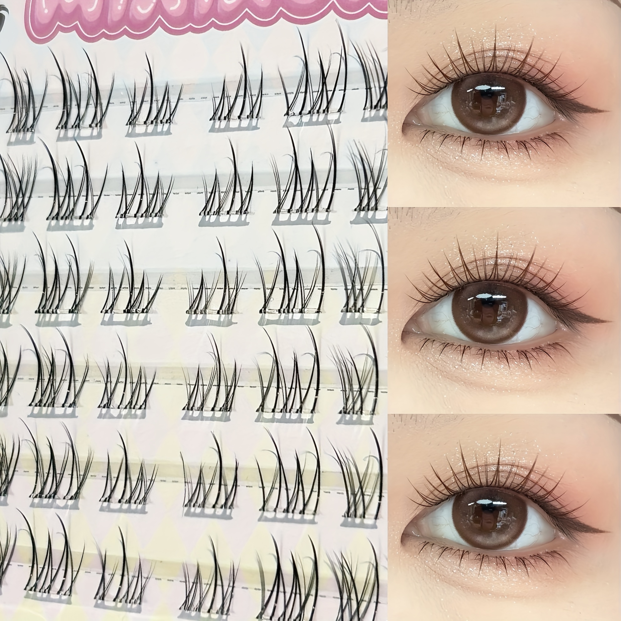 Mixiaohe Glue-Free Natural Las - Eyelash Extension Natural 评论和价格