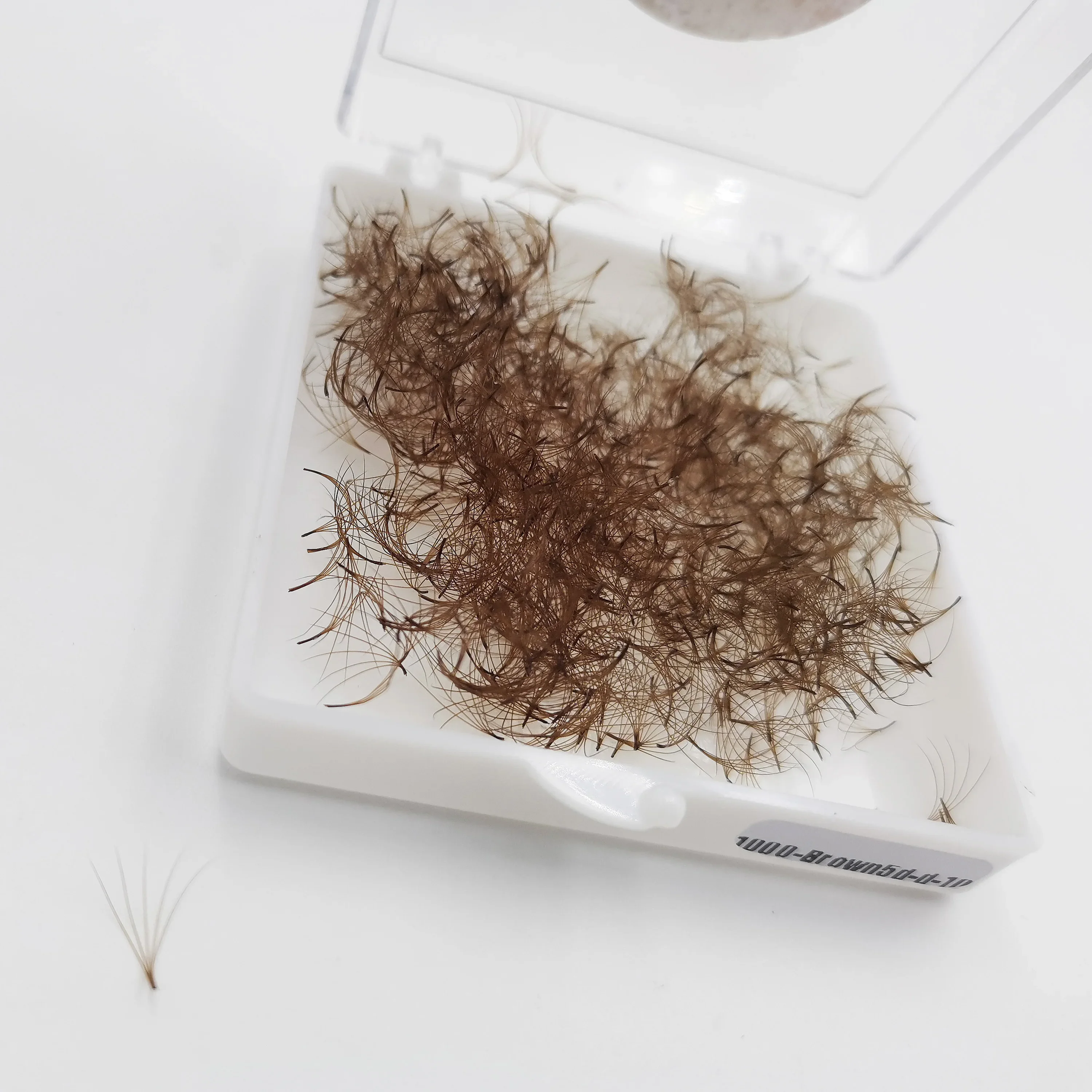 Supmacio Brown Loose Fan Lash  - Eyelash Extension Russian Volume 评论和价格
