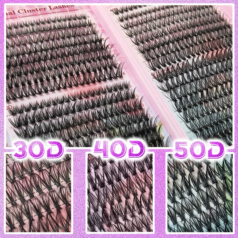 640Pcs Lash Clusters Kit 30D+4 - Eyelash Extension Volume 评论和价格