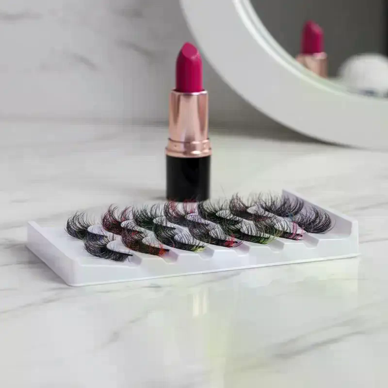 7 Pairs Colorful False Eyelash - Eyelash Extension Volume 评论和价格