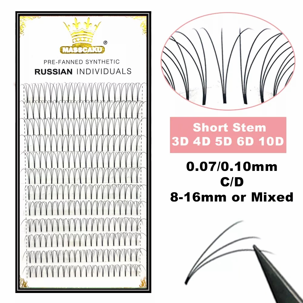 MASSCAKU Lashes Premade Wide F - Eyelash Extension Or Extensions 评论和价格