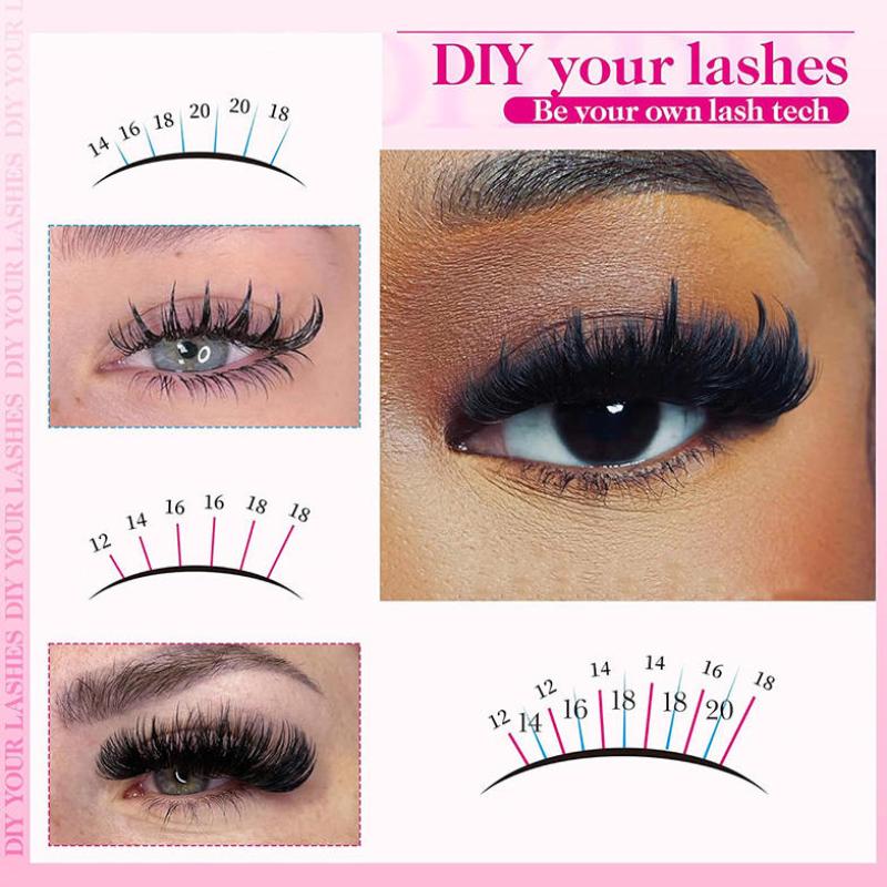 Volume Lash Clusters Mink Wisp - Eyelash Extension Volume 评论和价格