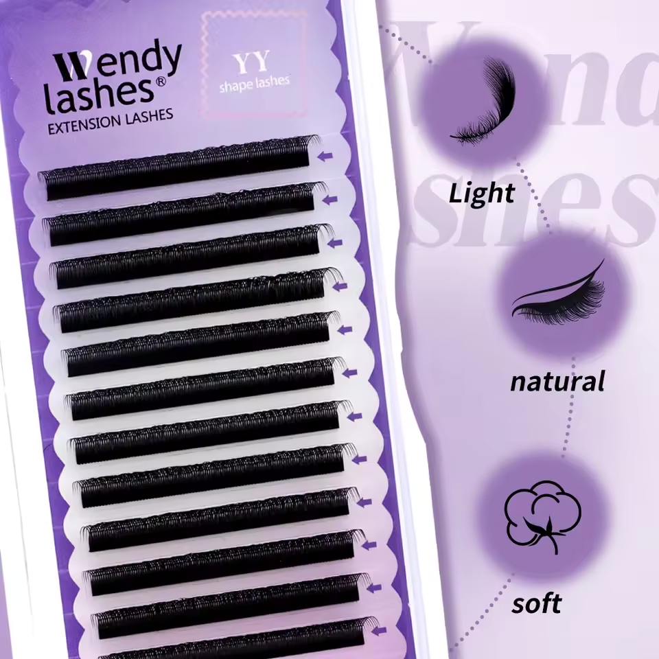 WENDY 2D YY Shape C/D Curl Eya - Eyelash Extension Yelix 评论和价格