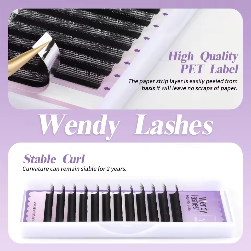 WENDY 2D YY Shape C/D Curl Eya - Eyelash Extension Yelix 评论和价格