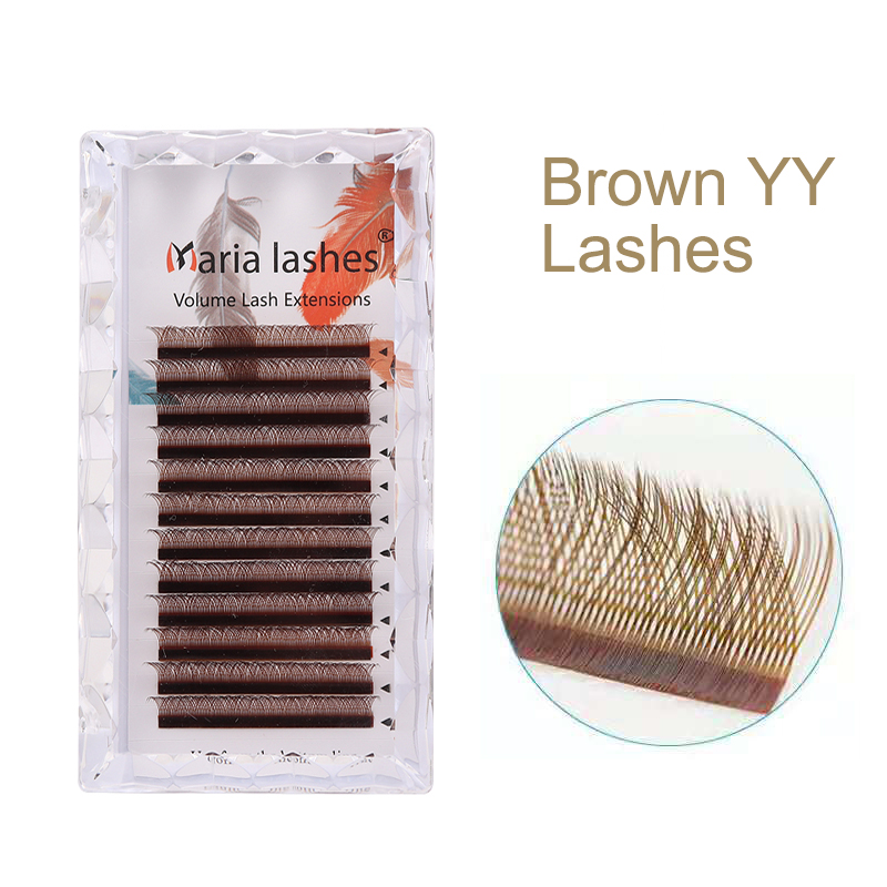 MARIA Brown YY Shaped Eyelash  - Eyelash Extension Yelix 评论和价格