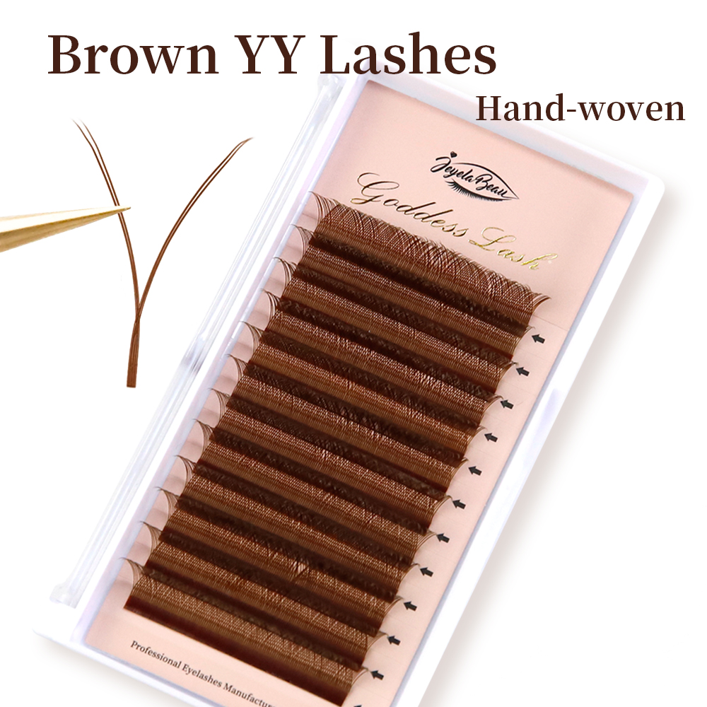 Goddess Brown YY Shape Lashes  - Eyelash Extension Yelix 评论和价格