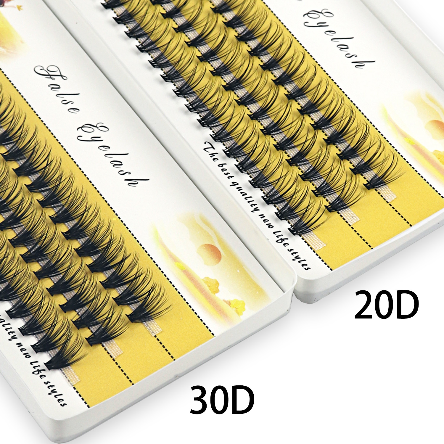 20/30D Mink Eyelashes Natural  - Eyelash Extension Russian Volume 评论和价格