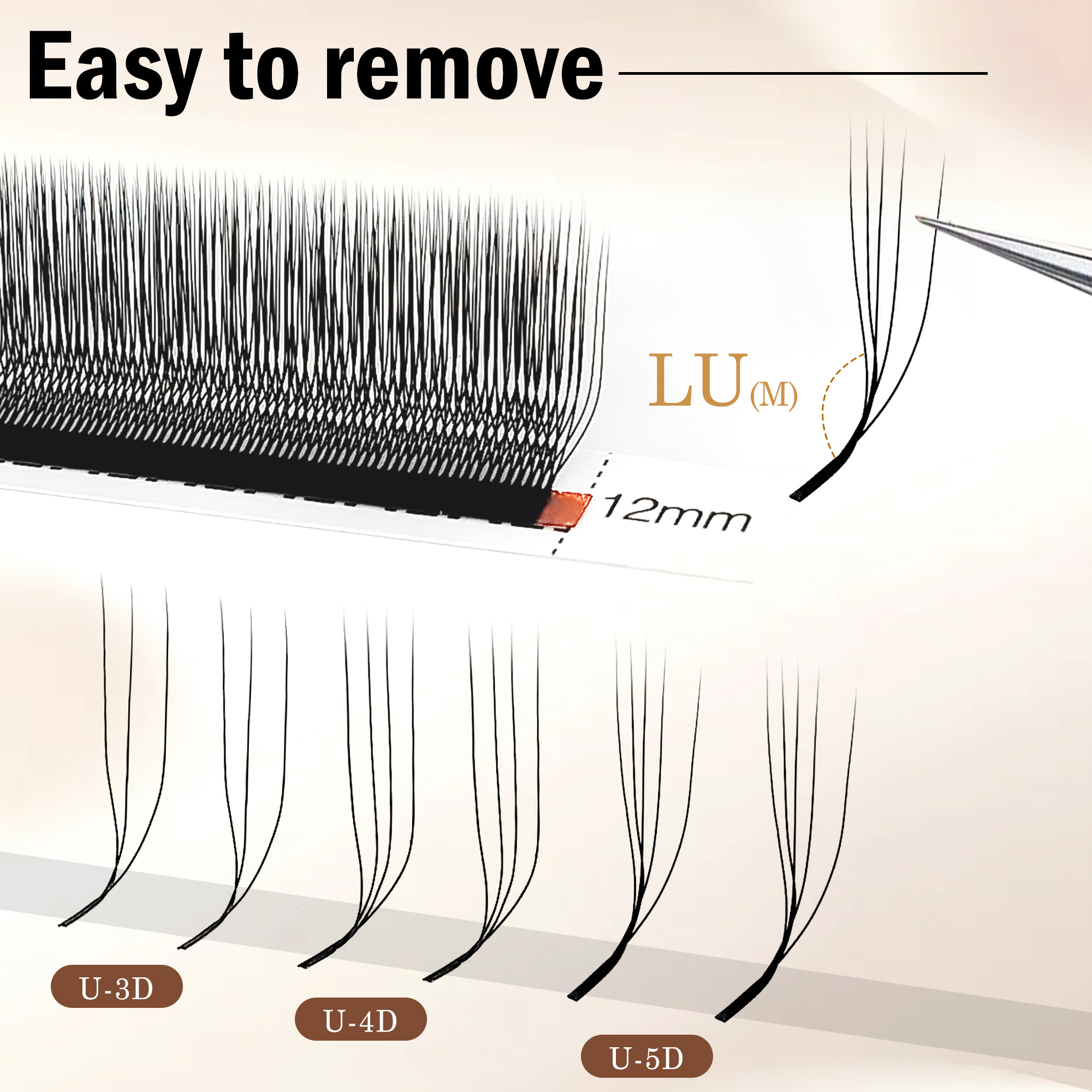 CoMango 3D 4D 5D U Shaped LU C - Eyelash Extension Yelix 评论和价格