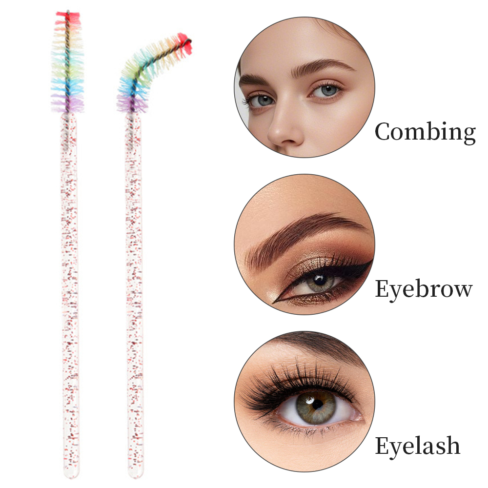 50PCS Rainbow Crystal Eyelash  - Eyelash Extension Guide 评论和价格