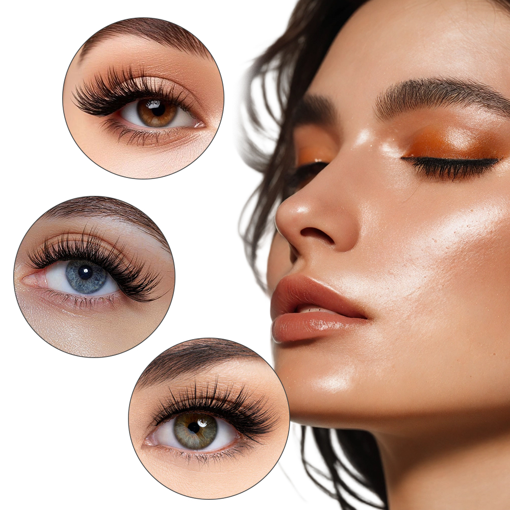 50PCS Rainbow Crystal Eyelash  - Eyelash Extension Guide 评论和价格