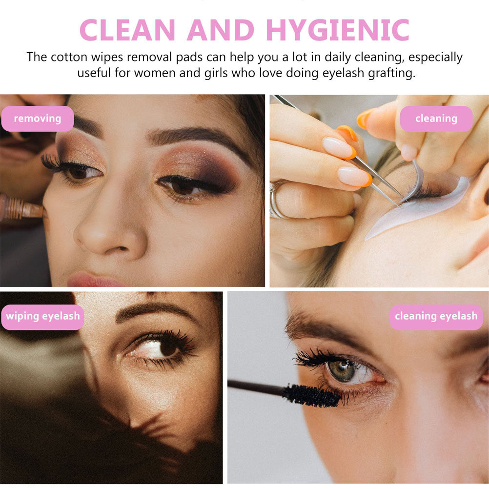 800Pcs High-Quality Cotton Glu - Eyelash Extension Glue Remover 评论和价格