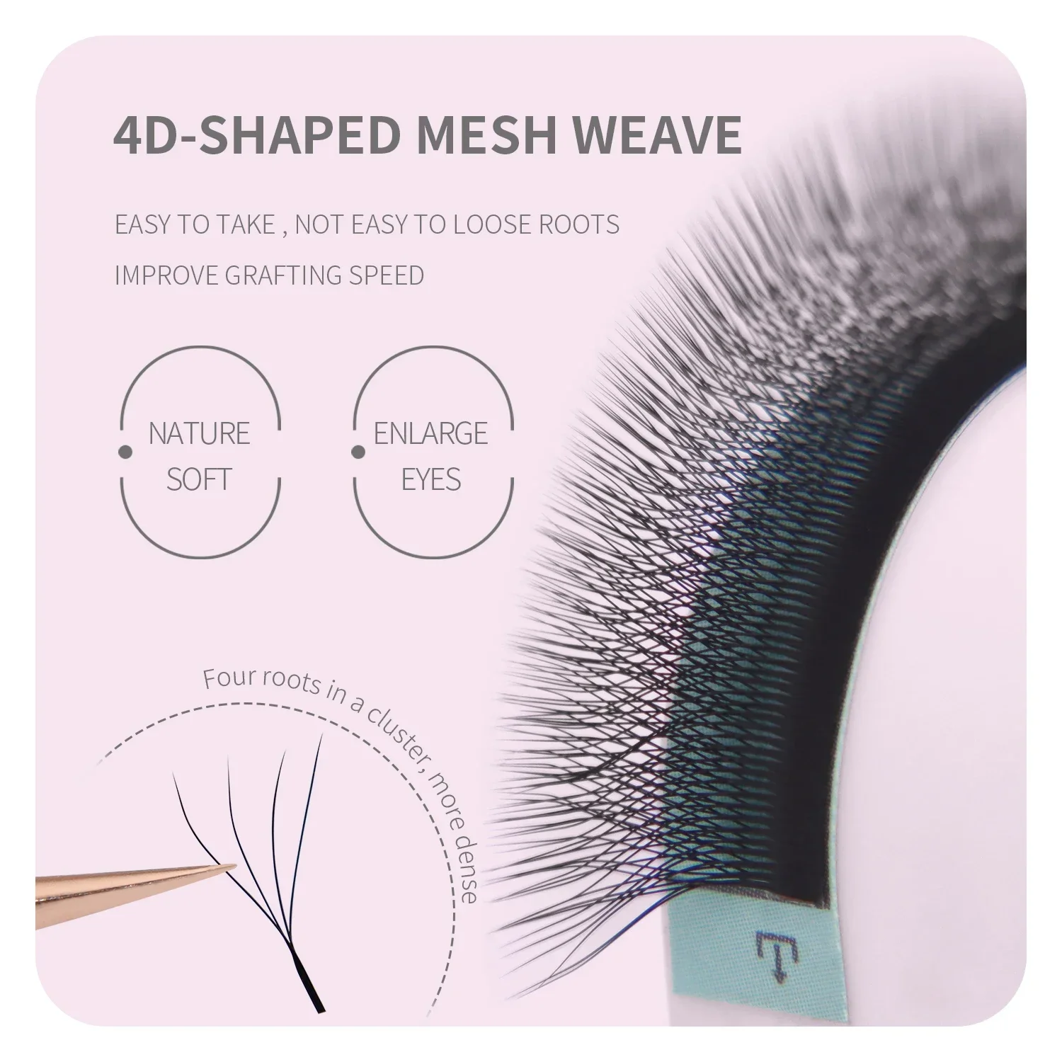 ANNAFRIS Brown W Shape Lash Ex - Eyelash Extension Yelix 评论和价格