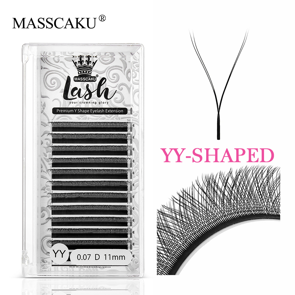 MASSCAKU Hot Selling Natural P - Eyelash Extension Russian Volume 评论和价格