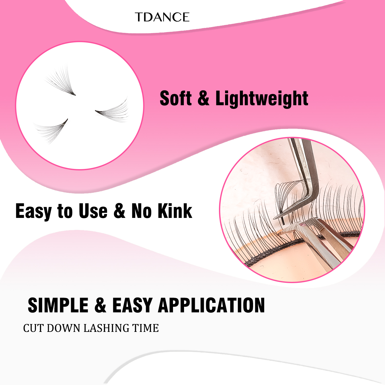 TDANCE 2500Fans Pointy Base Lo - Eyelash Extension Medium 评论和价格