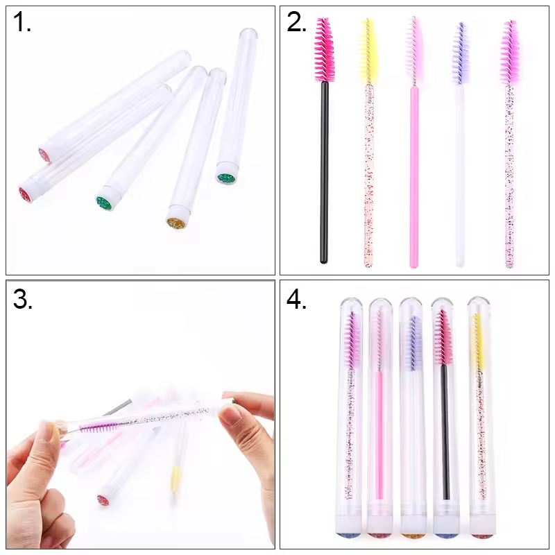 Eyelash Brush Tube With Eyebro - Eyelash Extension Guide 评论和价格