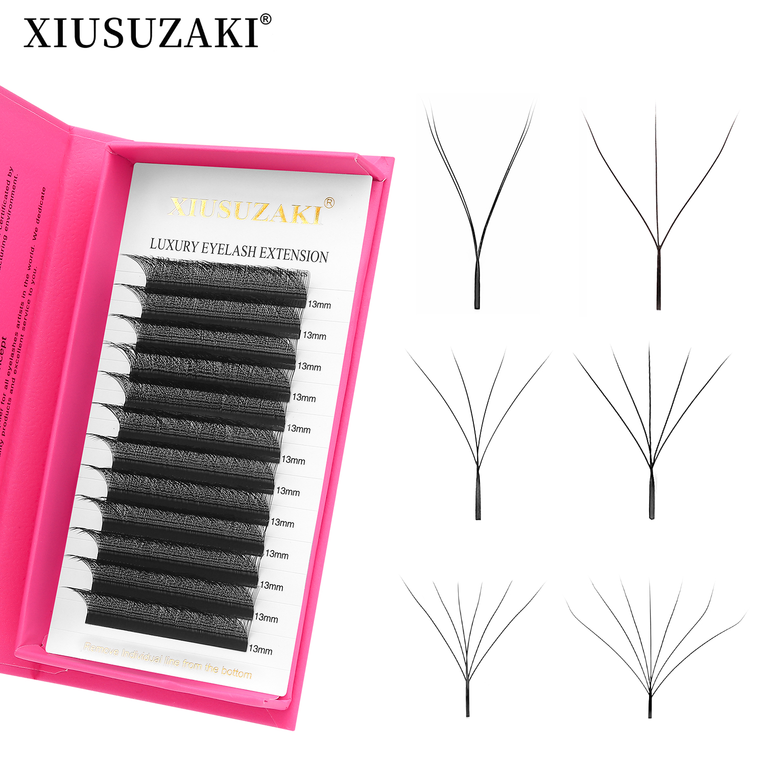 XIUSUZAKI W Shaped Lashes Bloo - Eyelash Extension Yelix 评论和价格