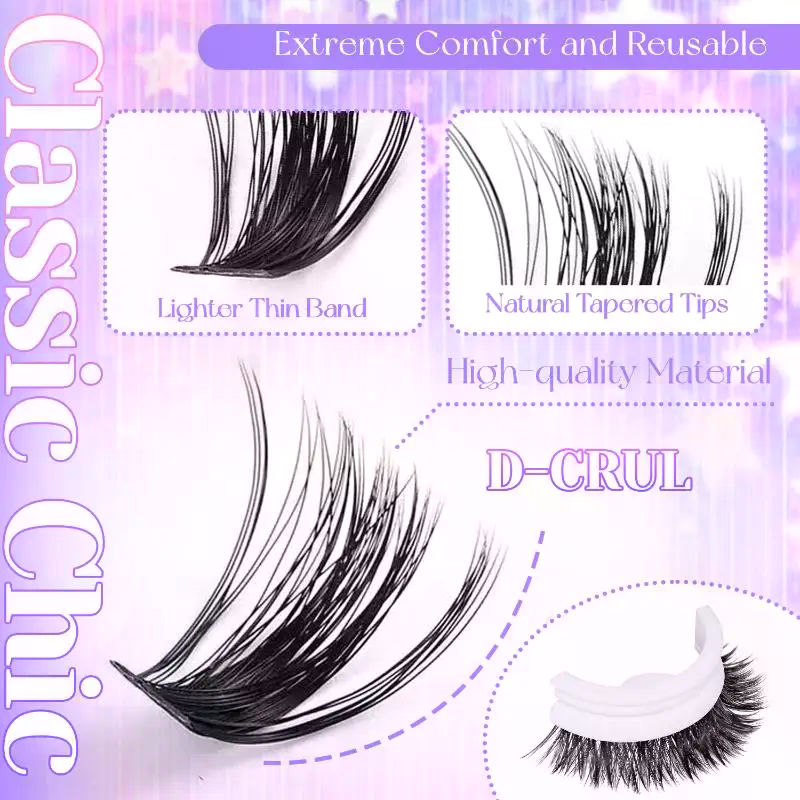 Lashes Cluster DIY Lash Extens - Eyelash Extension Natural 评论和价格