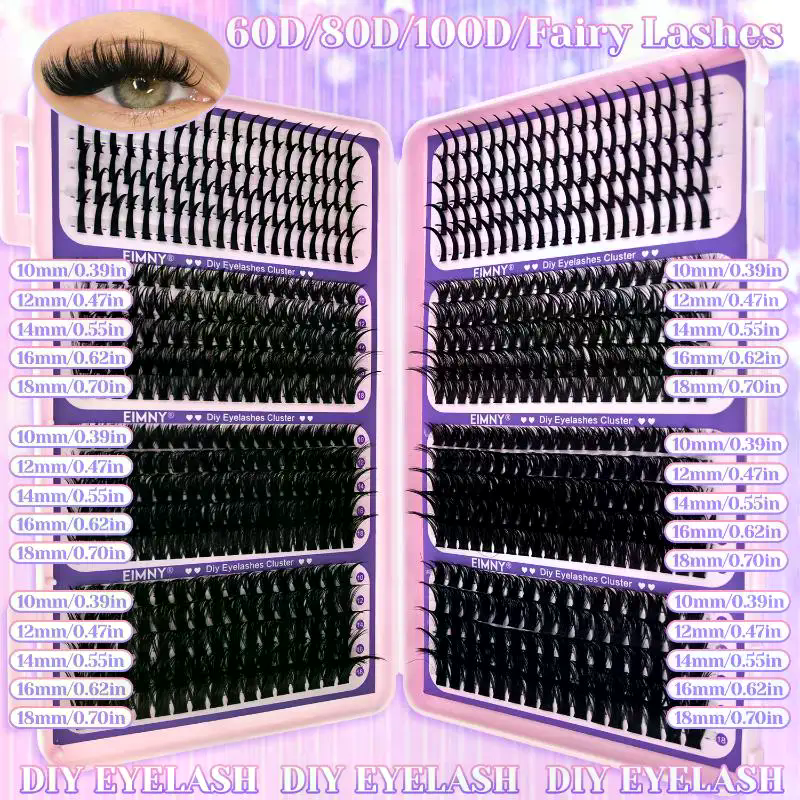 Lashes Cluster DIY Lash Extens - Eyelash Extension Natural 评论和价格