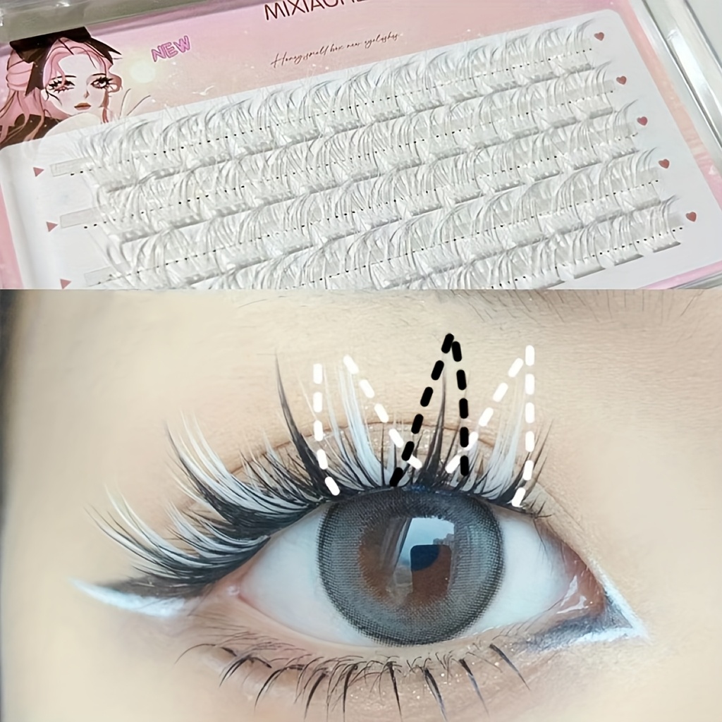 Mixiaohe Colorful Eyelashes 60 - Eyelash Extension Natural 评论和价格