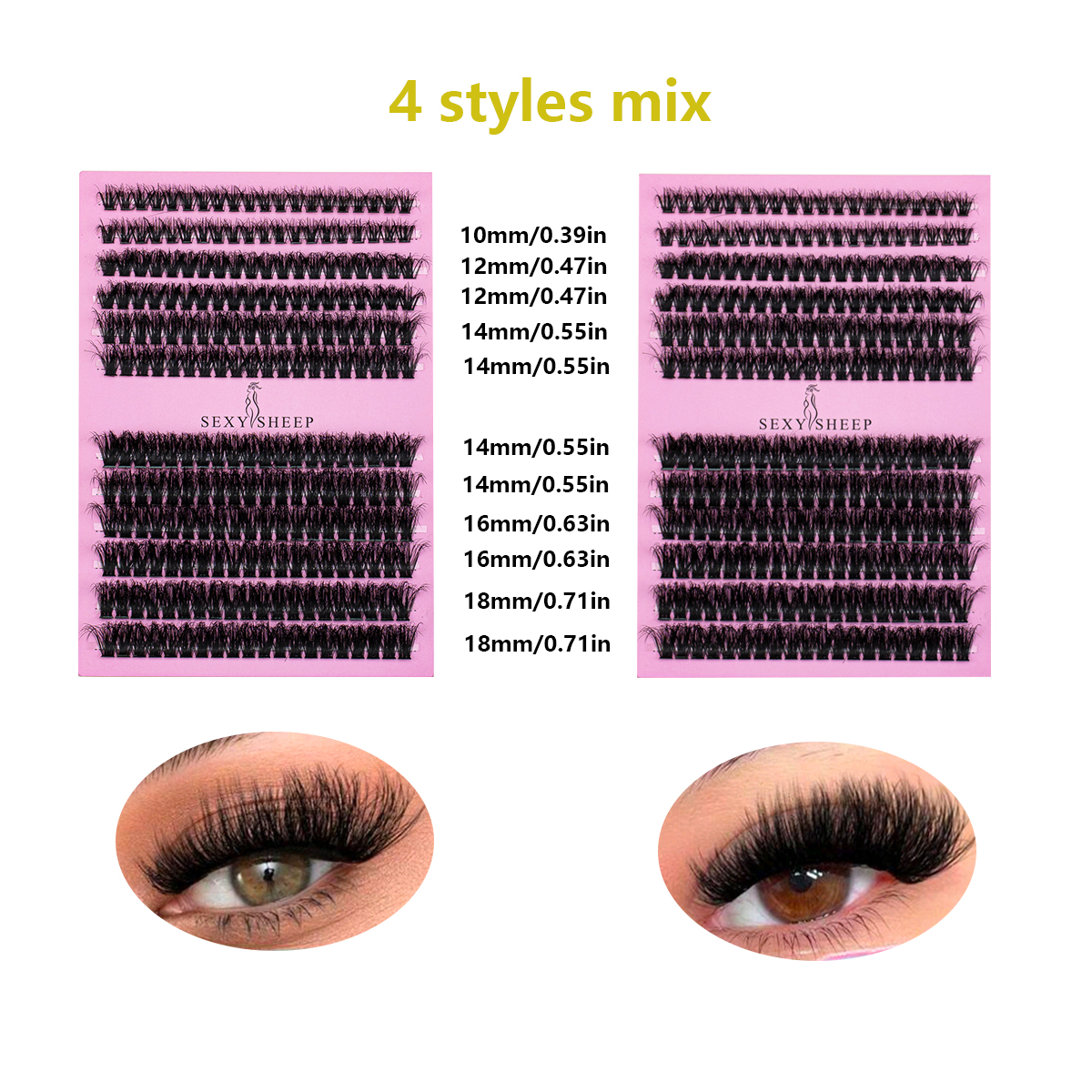 DIY False Eyelashes Clusters E - Eyelash Extension Glue Remover 评论和价格