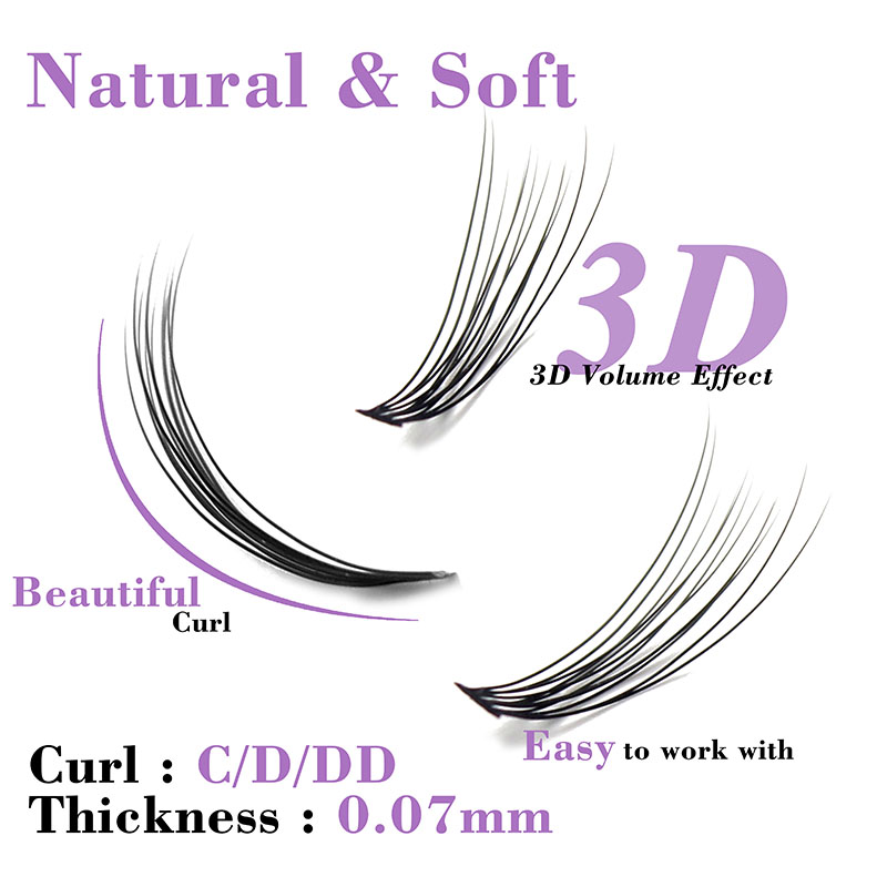 Kimcci C/D/DD Curl Mix Length  - Eyelash Extension Russian Volume 评论和价格