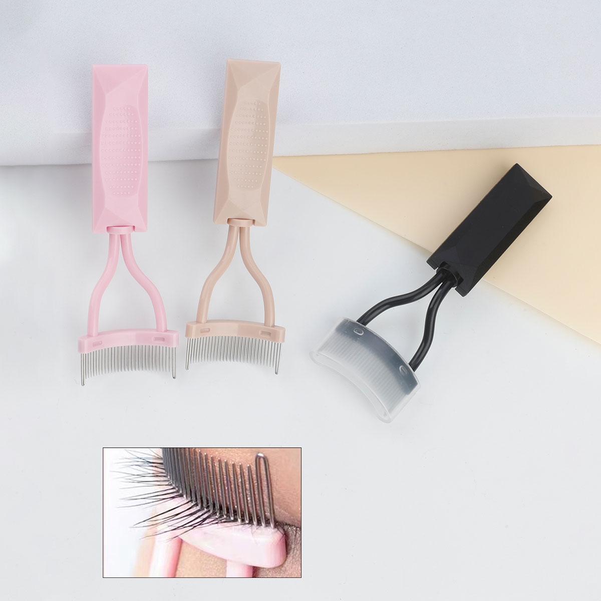 1pcs curved ultra-fine steel t - Eyelash Extension Guide 评论和价格