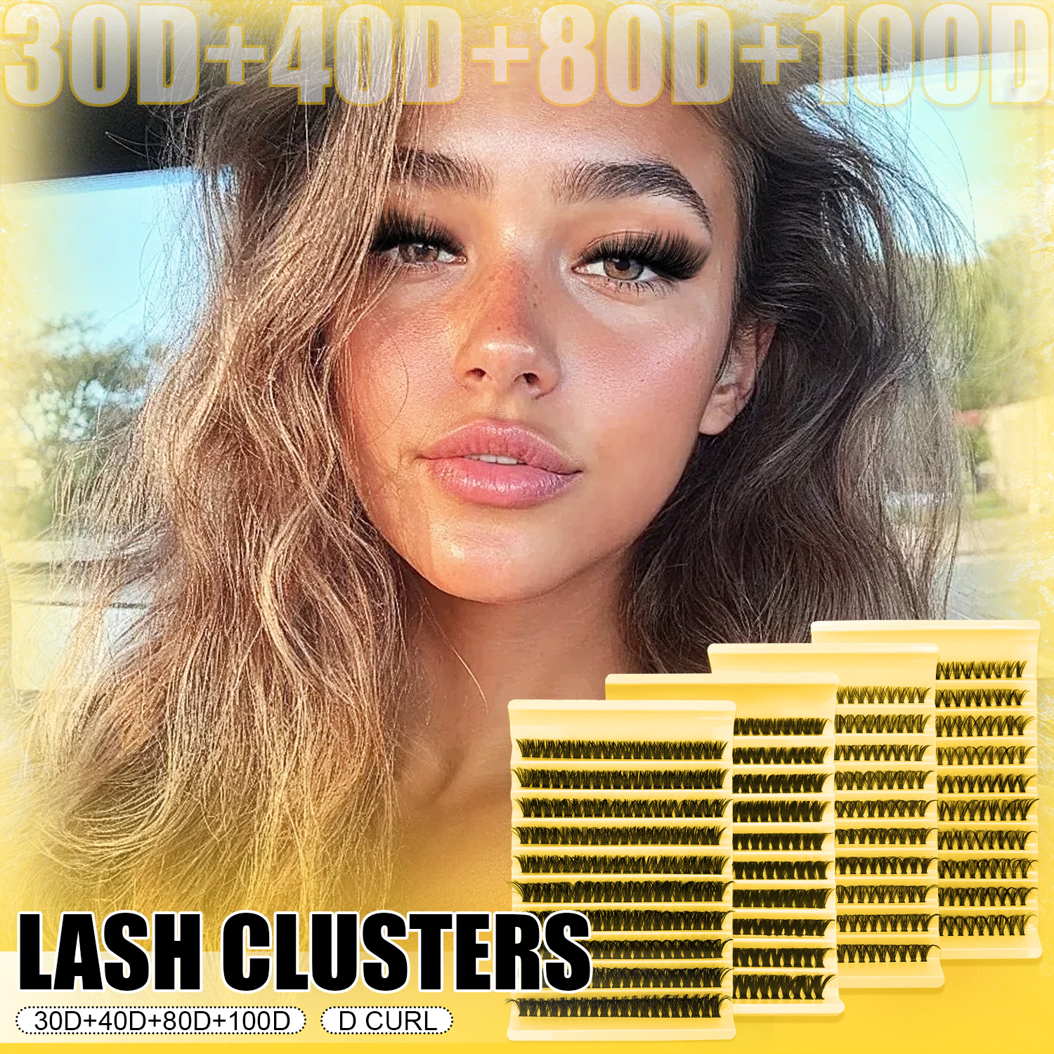 DIY Lash Clusters Kit - 30D/40 - Eyelash Extension Volume 评论和价格