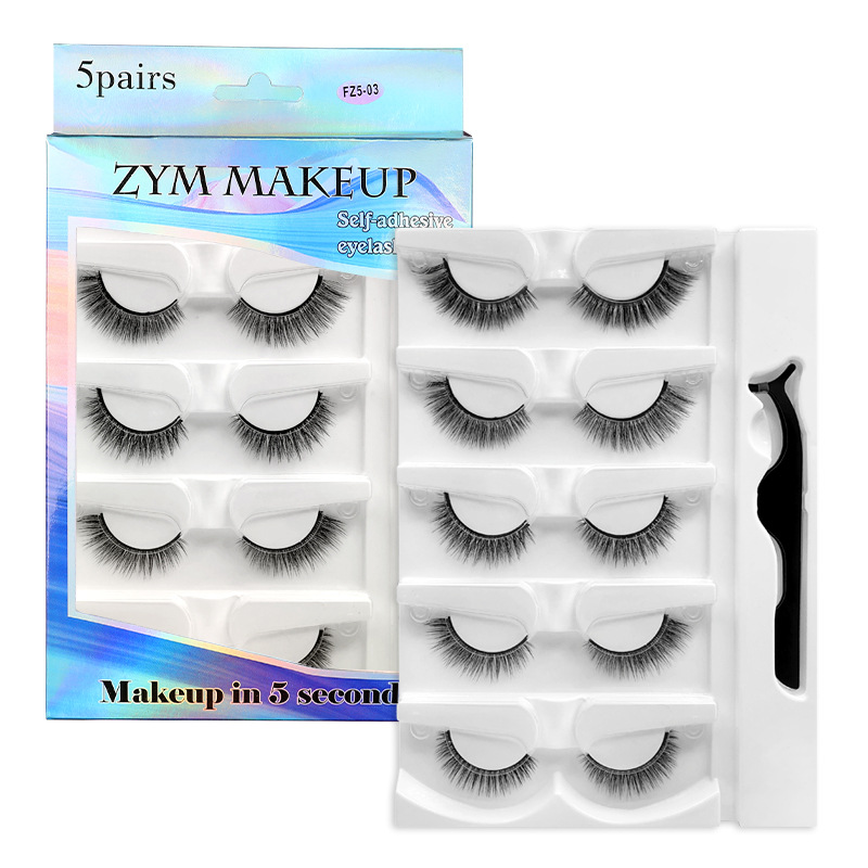 5 Pairs Glue-free Self-adhesiv - Eyelash Extension Glue Remover 评论和价格