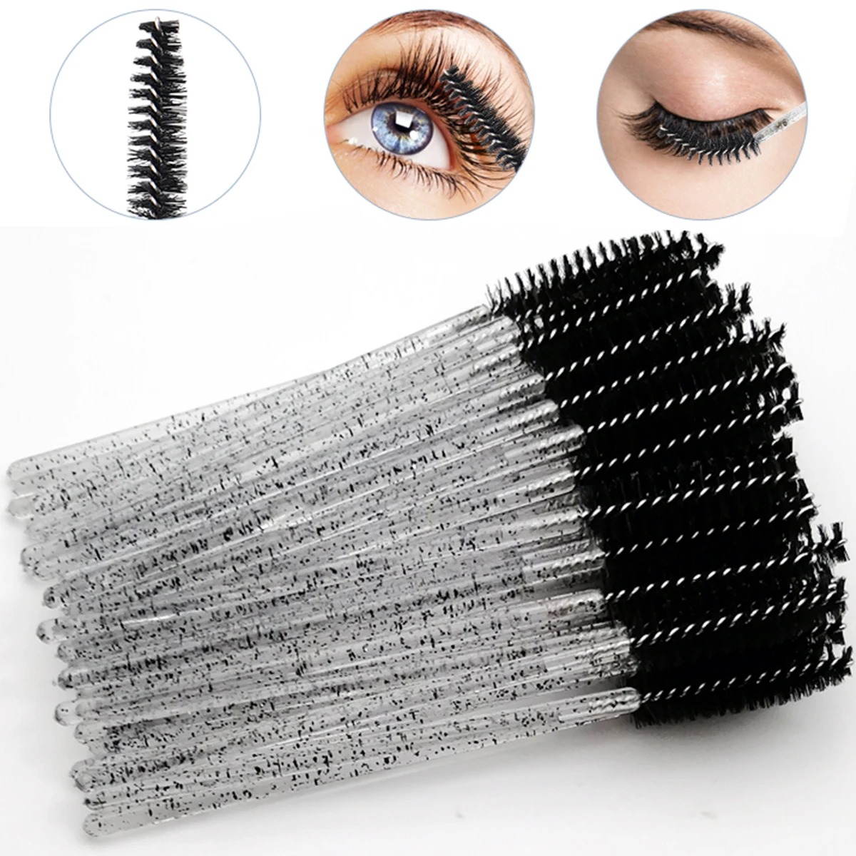 Wholesale 100PCS Mascara Spool - Eyelash Extension Guide 评论和价格